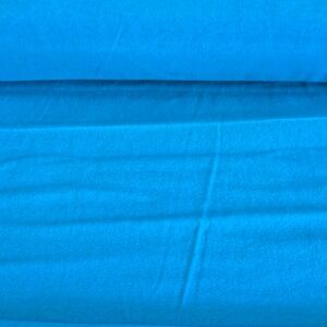 Teal Blue 100% Cotton Flannel Fabric By The Yard